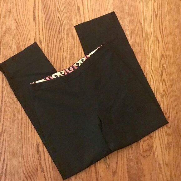 Milly Pants - Milly flat from straight black pants 4 high waist